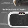 Vibration Plate with 99 Levels, 2 Fitness Bands, 73 X 40 X 13cm, White+Black