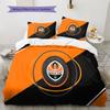 FC Shakhtar Donetsk TappetoMotivo Biancheria da Letto Trapunta Set Copripiumino Federa Decorazione Casa Regalo di Compleanno (1 * copripiumino + 2 * federa, senza nucleo)