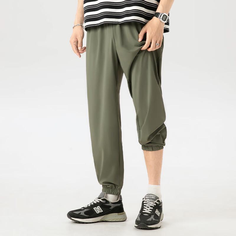 MINISO Men's Ice Silk Casual Jogger Pants