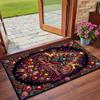 Christmas Printed Square Area Rug Soft Non Slip Floor Carpet For Bedroom Holiday Gift