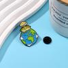 Personality Earth's Nuclear Enamel Brooch World Peace Pins For Backpack Clothes Jewelry Accessories Freeshipping