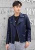 Men's Casual Leather Jacket Soft Leather Slim Fit Comfortable Fashion Jacket Leather Baseball Collar Men's Jacket Gentleman