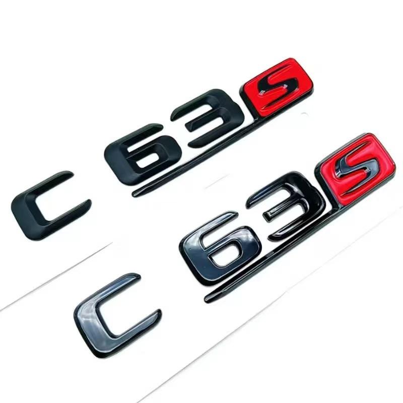 Black AMG Letter Badges for Mercedes C-Class, E-Class, GLS63s, E63s, C63s - Rear Tail Modified Car Stickers