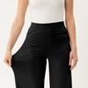 Hose mit weitem Bein für Damen, Yogahose, hohe Taille, Jogginghose mit Taschen, Stretchhose, bequeme Workout-Sport-Jogginghose
