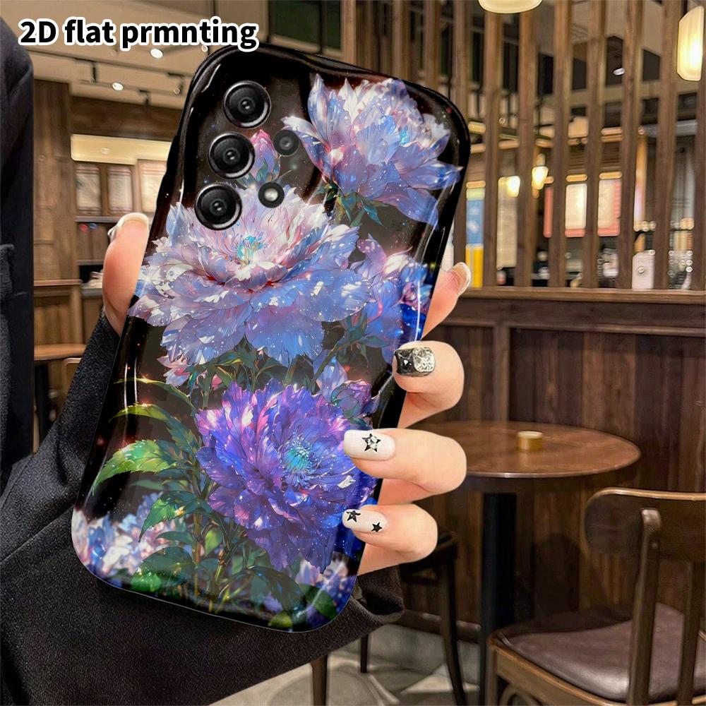 Phone Case: 2D Flat Samsung Galaxy A34 A35 S20 S22 S21 FE Plus Ultra Protective Case, Magic Peony, Christmas and Halloween Gift