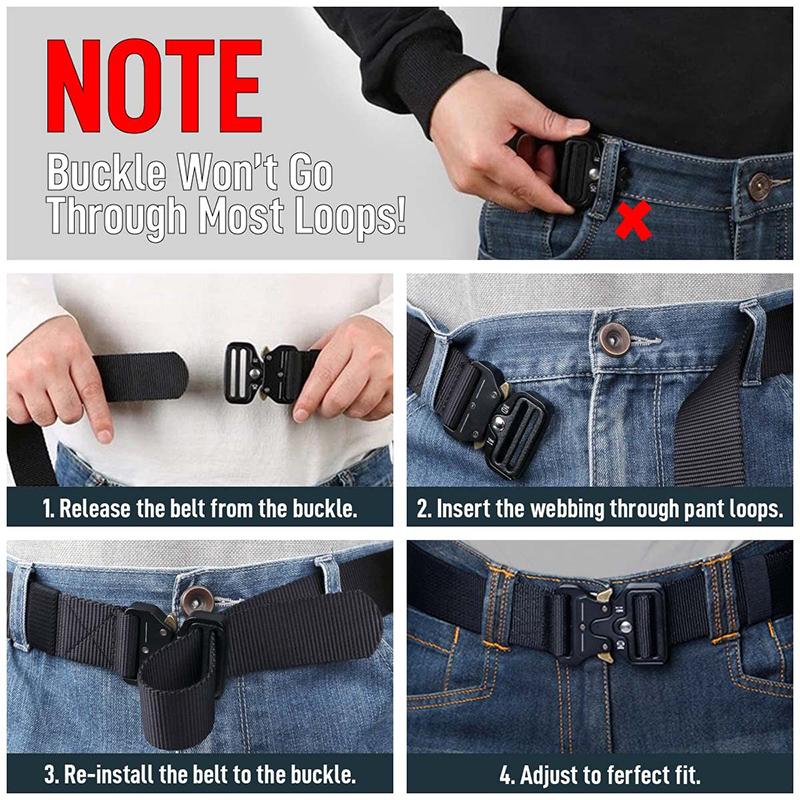 Tactical Belt Men'S Multi-Functional Outdoor Training Belt Men And Women'S General-Purpose Sports Hunting Durable Belt