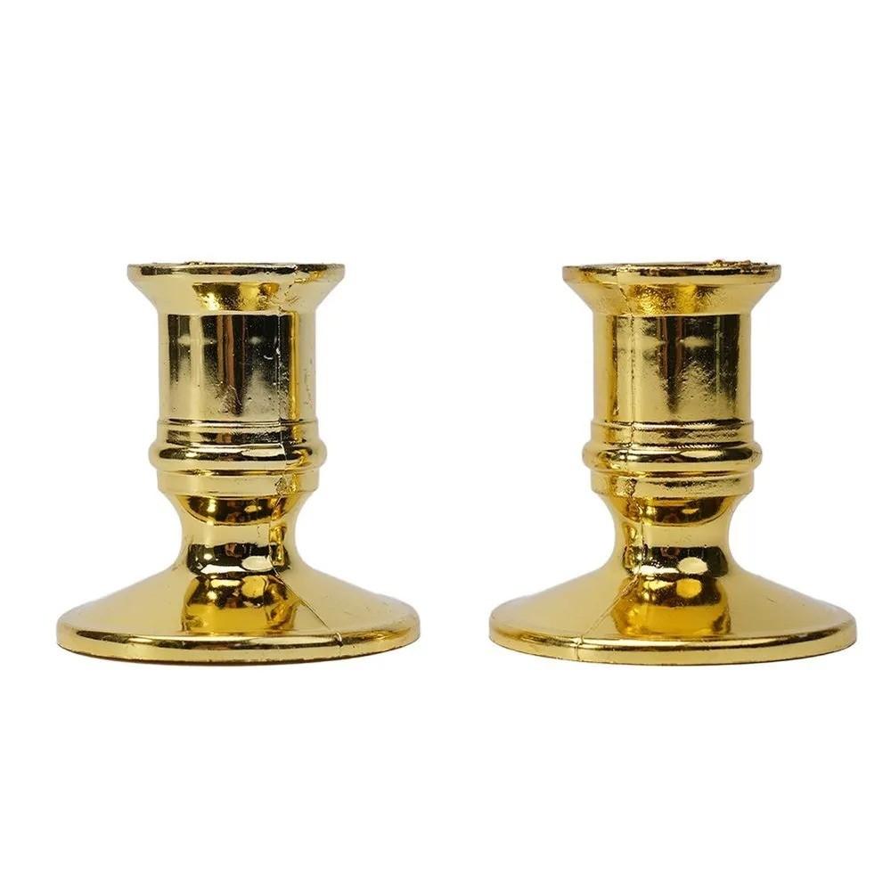 Golden Candle Holder Candle Accessories Home Decoration Long Pole Candle