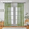 1pz Tende Semi Oscuranti Stile Tropicale con Stampa Piante Verdi Piccole Fresche con Frange per Finestre Balcone Camera da Letto Soggiorno Decorazione Casa