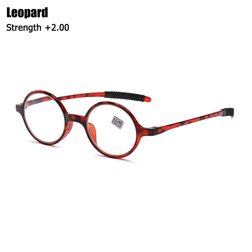 Round Frame Vision Care Reading Glasses Ultralight Far Sight Eyewear Presbyopic Eyeglasses