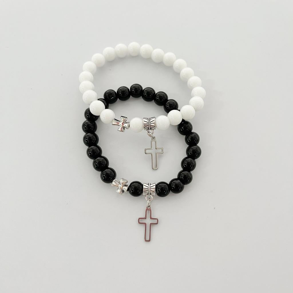 JYL TS Bracelet Men's Trendy Beaded Boosts Modern Charm & Success Luck