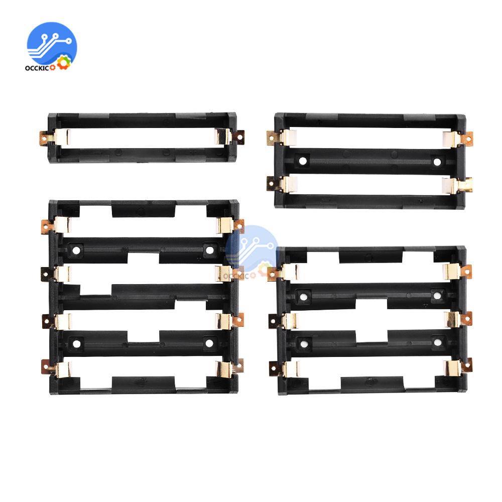 1x 2x 3x 4x 18650 Series Batteries Holder Box Storage Case Container Power Bank With Bronze Pins SMD SMT Battery Shell Drop Ship