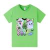 Kids Boys Girls Halloween Bat Ghost Short Sleeves T-shirt