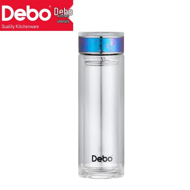 

Debo Kingsley 320ml Temperature Display Double-Layer Glass Cup
