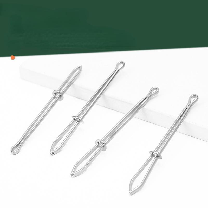 2-piece Ultimate Elastic Thread Tweezer Set - Self locking Design, Easy Belt Sewing Tool, Suitable for Handicraft Enthusiasts