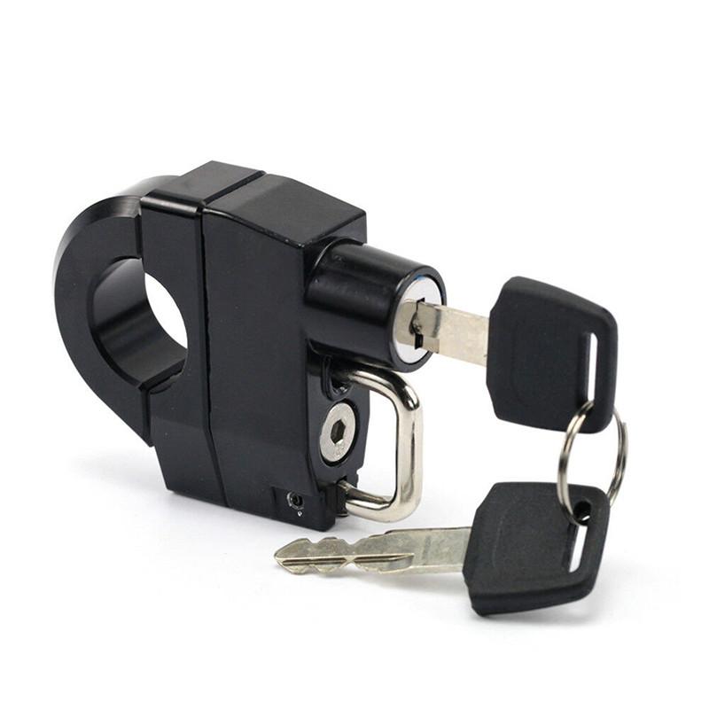 Universal Helmet Lock Anti-theft Locker Locking Device Rustproof Motorcycle Supplies Fit 25mm Handlebar/Frame Tube