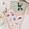500 Pictures/roll Roll Sticker Tape Cartoon Cat Sticker Hand Account Material Decorative Envelope Seal Sticker