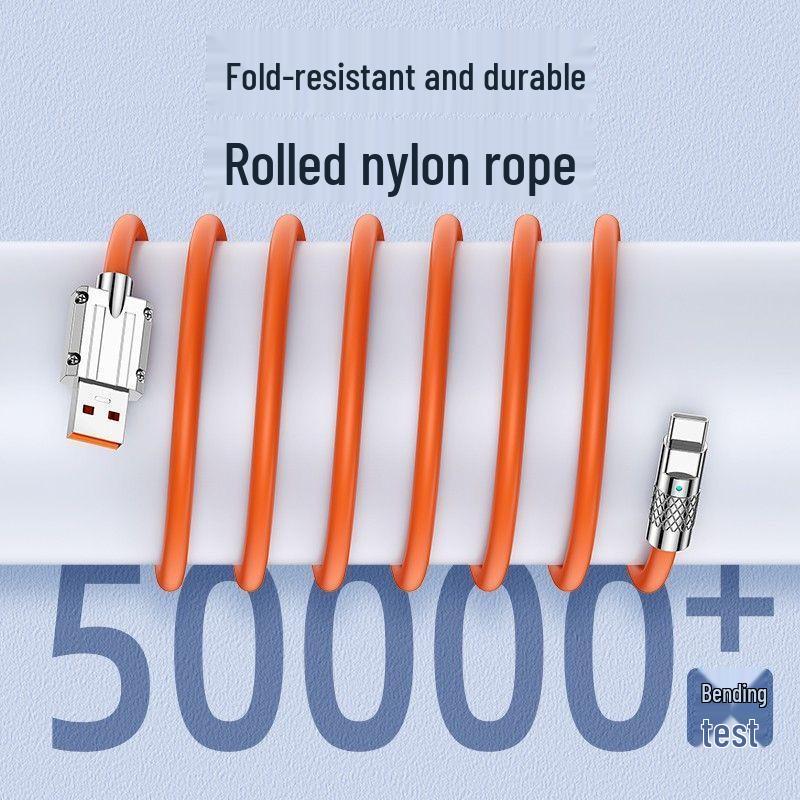 120W Rapid Charging Type-C Cable for Huawei, Honor, Vivo, and Oppo Phones