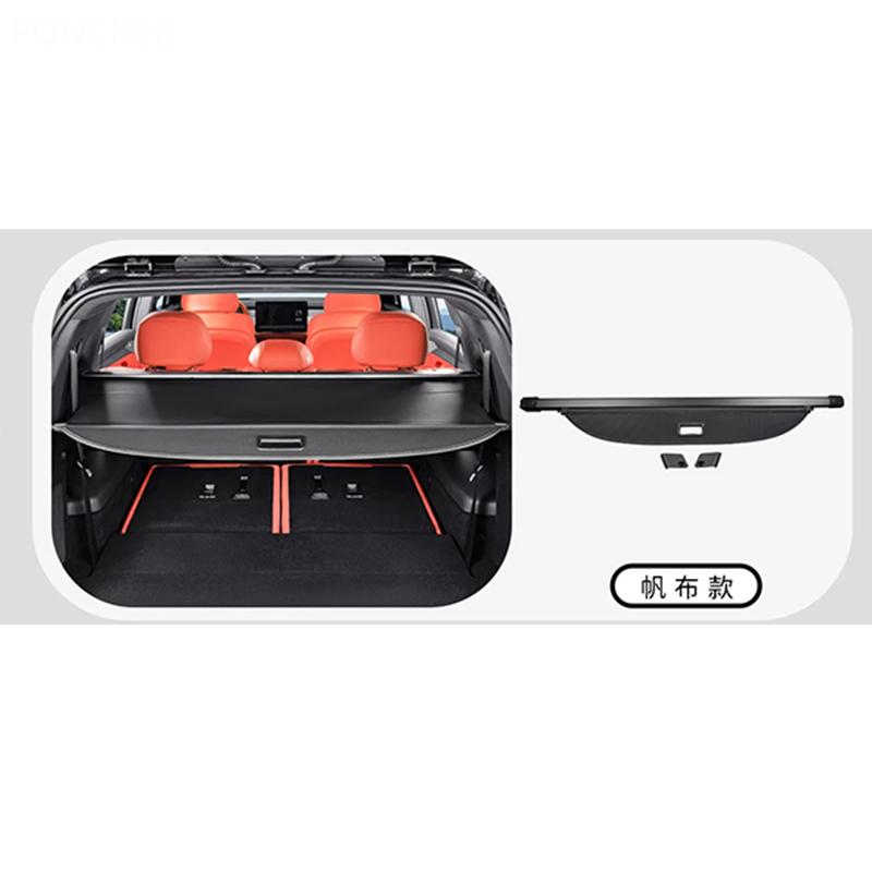 For BYD Sealion 8 ATTO 8 TANG L 2025-2026 Backseat Sunshade Curtain Tailgate Retractable Sunshade Partition Automobile Supplies