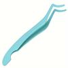 Multi-color Stainless Steel Eyelash Tweezers: New Style Round Head Safety Applicator Clamp