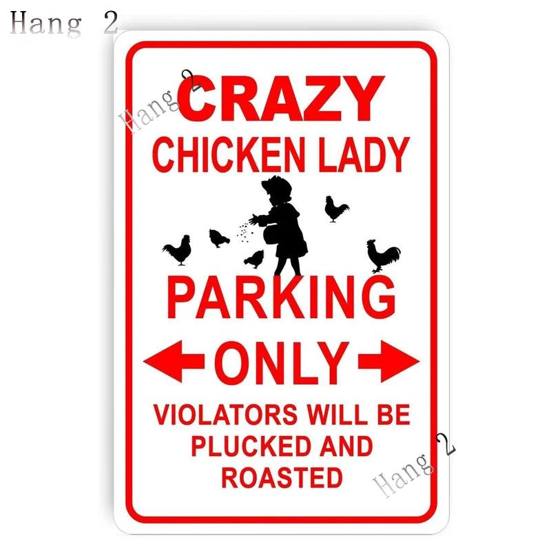 Funny Chicken Coop Sign Slow Chickens At Play Caution Vintage Chicken Warning Tin Signs for Farmhouse Gate Fence Wall 8x12 Inch
