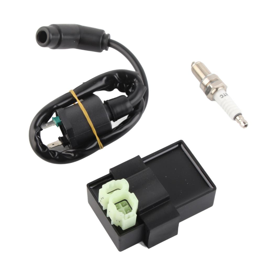 CDI Box Kit with Spark Plug Ignition Coil 30410‑HC4‑770 Replacement for FourTrax 300 TRX300 2x4 1990