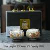 Silver Dragon & Phoenix Luohan Tea Cup: 999 Silver, Gilded, High-Grade Gift, Household Host's Cup