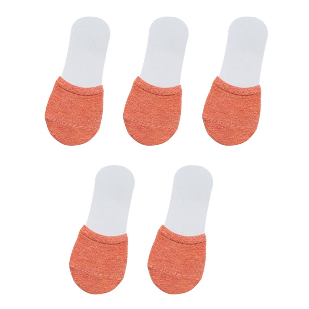 5 Pairs Non-slip Forefoot Socks Candy Colors Half Socks NEW Half Foot Toe Cover Female