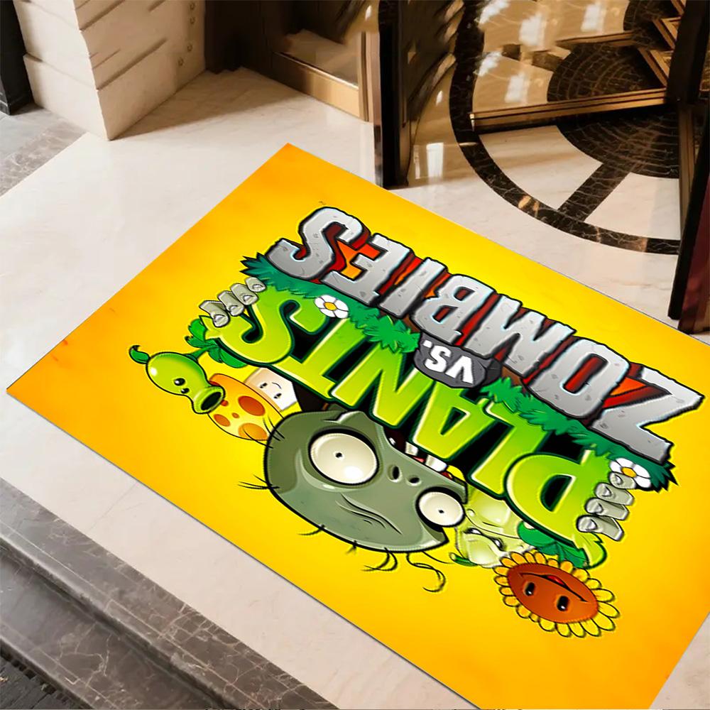 Plants Vs Zombies Adventure Floor Rug Office Rug Suitable for Outdoor Bedrooms Foyer Decorate room Anti-slip Rug Office home decor
