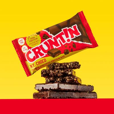 CRUNTIN Chocopop Protein Bar #N.Y. Choco 48.5g