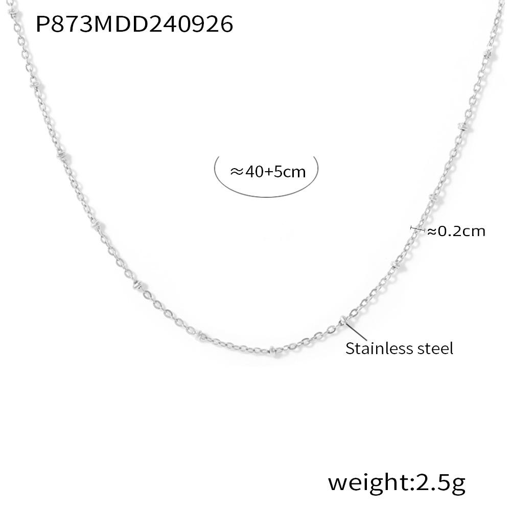 

Многослойное колье-цепочка из нержавеющей стали с 18-каратным золотым покрытием в виде сердца для ключицы