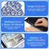 Card Album 4 Compartments, 400 Slots, with Handle, YOUKUKE Trading Card Binder