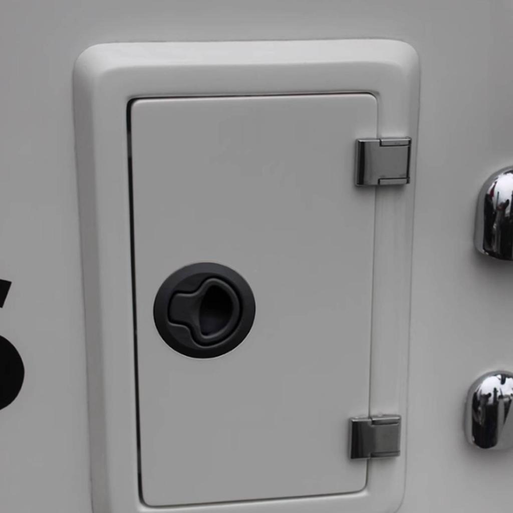Floor Latch Pull Handle Lock Sandblasted Finish Press Style Textured Recessed Door
