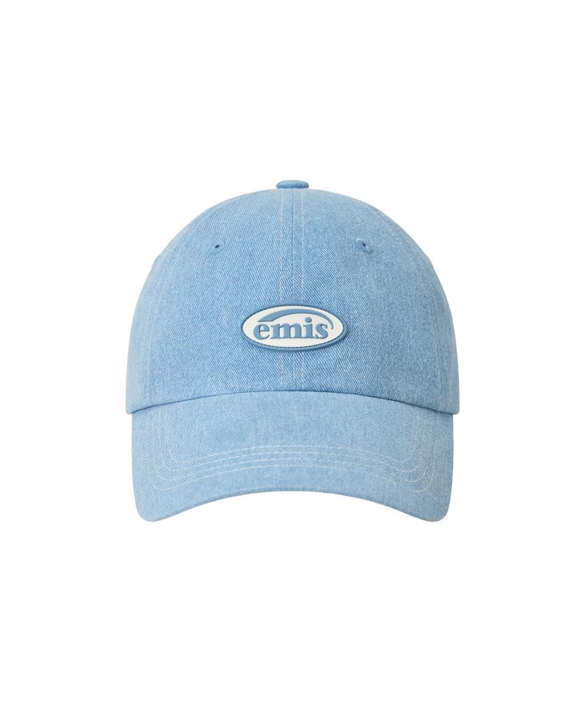 Imiseu Mini Rubber Patch Pigment Ball Cap-Pastel Blue