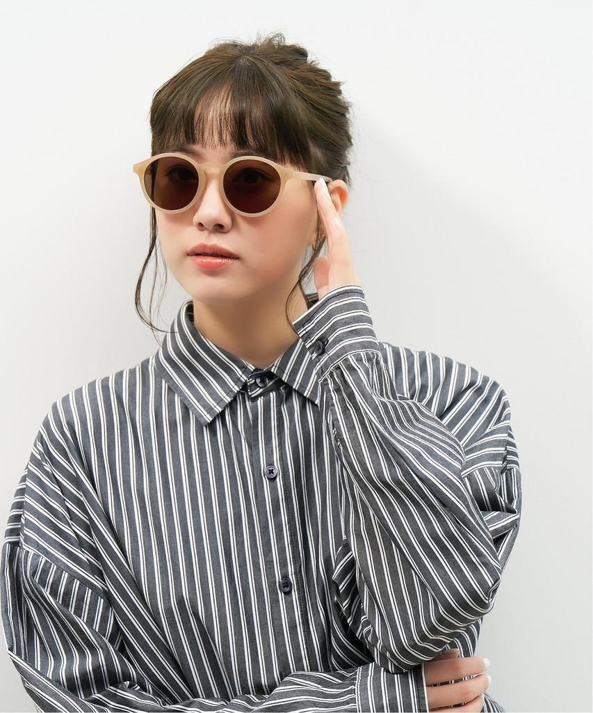 [Zoff] [WEB Exclusive] Boston-style Sunglasses (Brown (Beige))  Lightweight, UV Protection, Unisex, Men's, Women's, Stylish, Driving, Sports