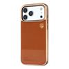 KIGC For iPhone 17 Pro Max Case PC + TPU + PU Electroplating Phone Cover