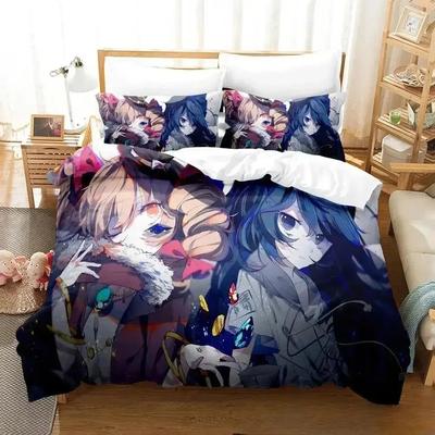 3D Print Anime Touhou Project Bedding Set Duvet Cover Bed Set Quilt Cover Pillowcase Comforter King Queen Size Boys Adult A