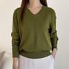 New ArriVals Open Run Women V Neck Long sleeVe Knit Fall Color Scallop Design