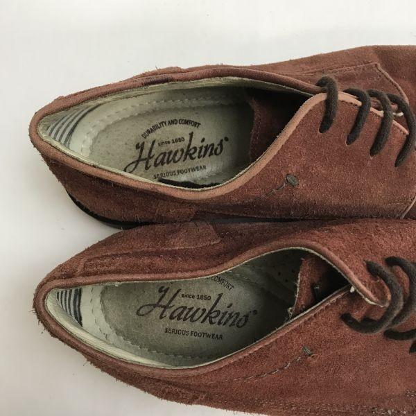 Hawkins Suede Plain Toe Shoes 42 26.5-27 Brown Walking business(USED)