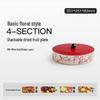 New Year Floral Bird Stackable Rotating Snack Plate for Living Room
