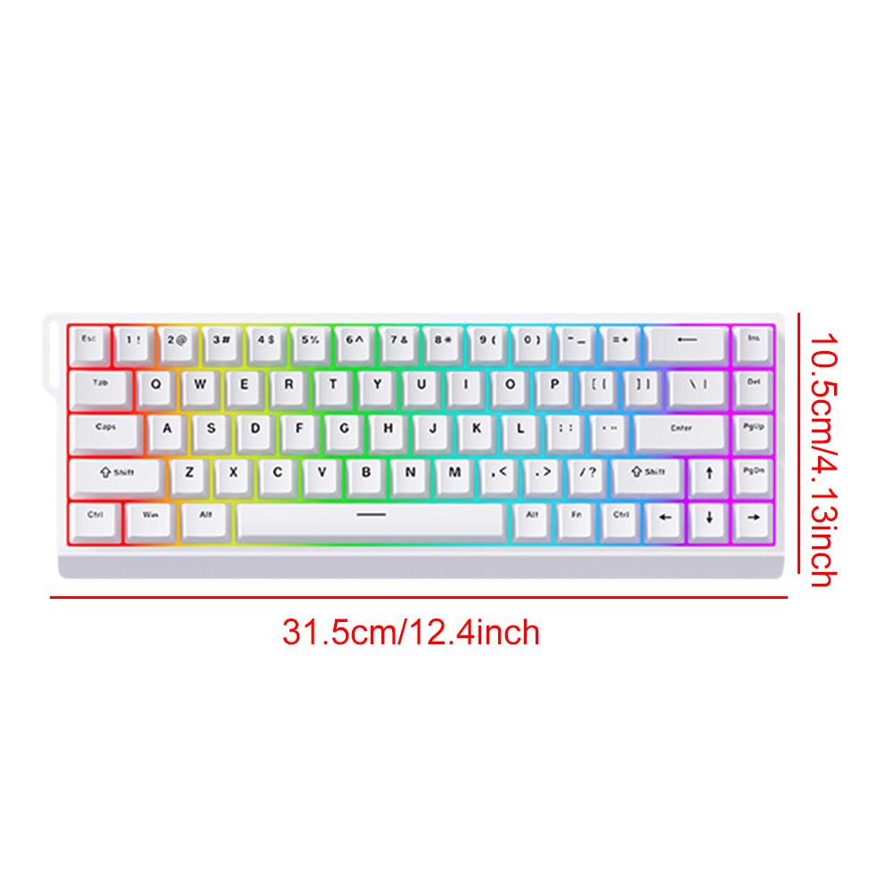 Wired Mechanical Keyboard with Magnetic Switch Gaming Keyboard 0.01mm Rapid Trigg Compact Keyboard 128K Sampling Rate for Gaming