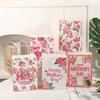 15pcs Mother's Day Floral Print Gift Bags - Elegant Kraft Paper Tote Set with Pink & White Flowers, "Happy Mother's Day" & "Best Mom Ever"
