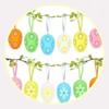 12Pcs Easter Colorful Eggs Handmade Art Ornament Decorative Crafts Supplies for Children Adults DIY Photo Props