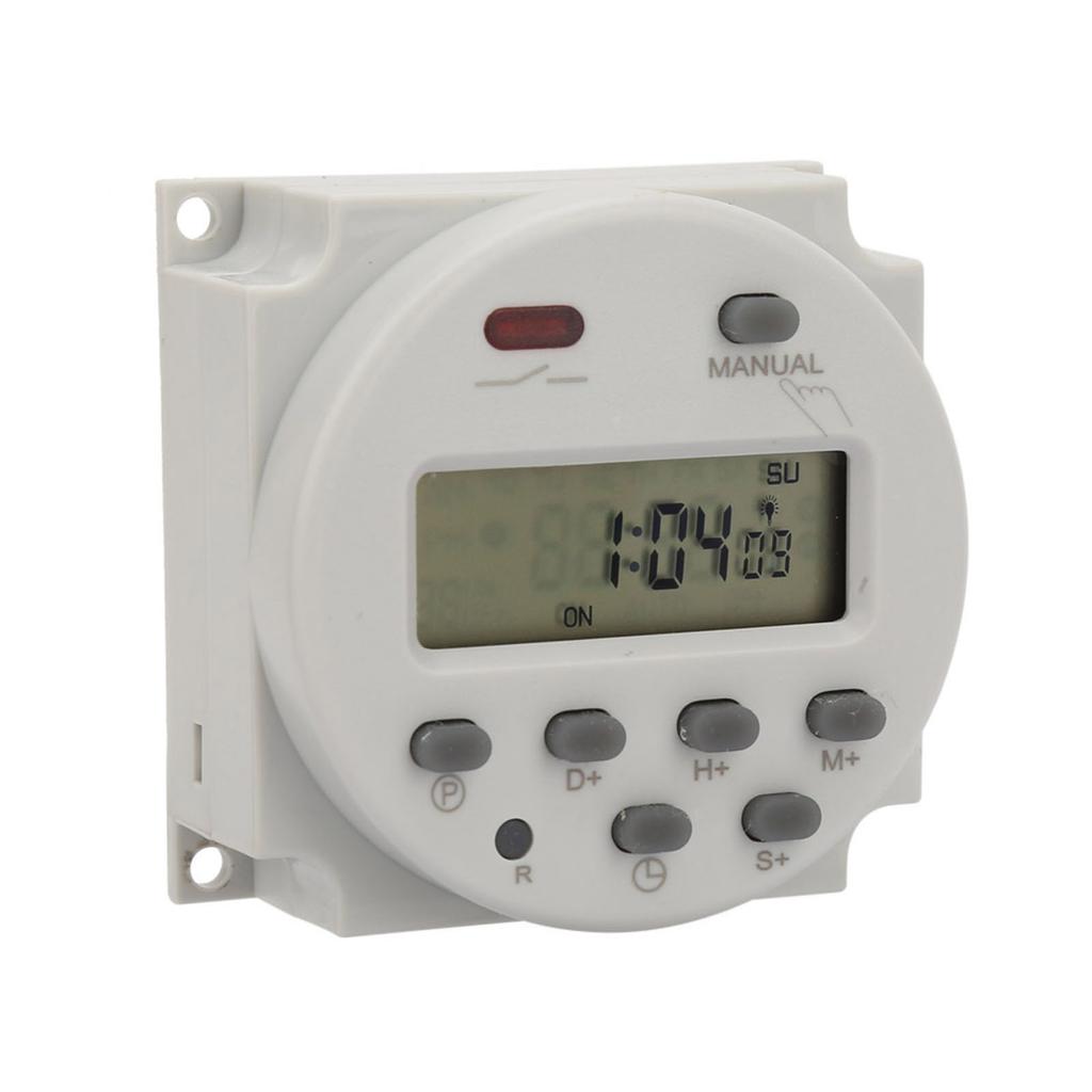 Small Type 7 Days Programmable Digital Displayed Timer Switch 1S 168h 5VA(220V AC)