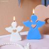 New Arrival Angel Design Silicone Mold Chocolate Lollipop Cake Decor Mould Easter Aroma Candle Resin Concrete Molds Home Decor