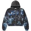 Unisex Hooded Zip-Up Sweatshirt With Camo Print Loose Fit Streetwear Teens Adults