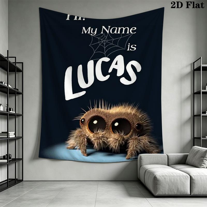 Lucas the Spider Pattern Home Decor Tapestry, Wall Hanging, Decorative RV Wall Cloth.SGT0917409