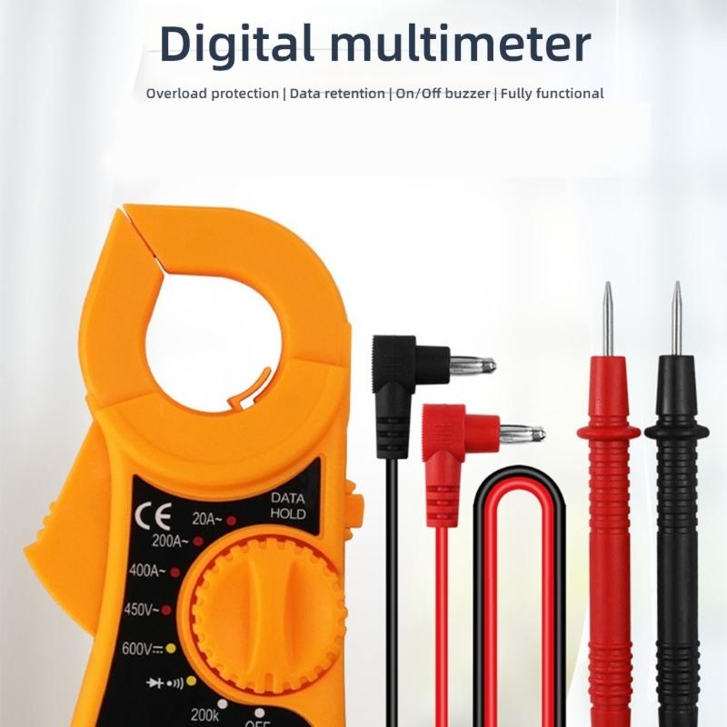 Multifunction Multimeter With NCV Technology Rotatable Dials Data Retention And Ergonomic ABS Construction 25mm Jaw Opening