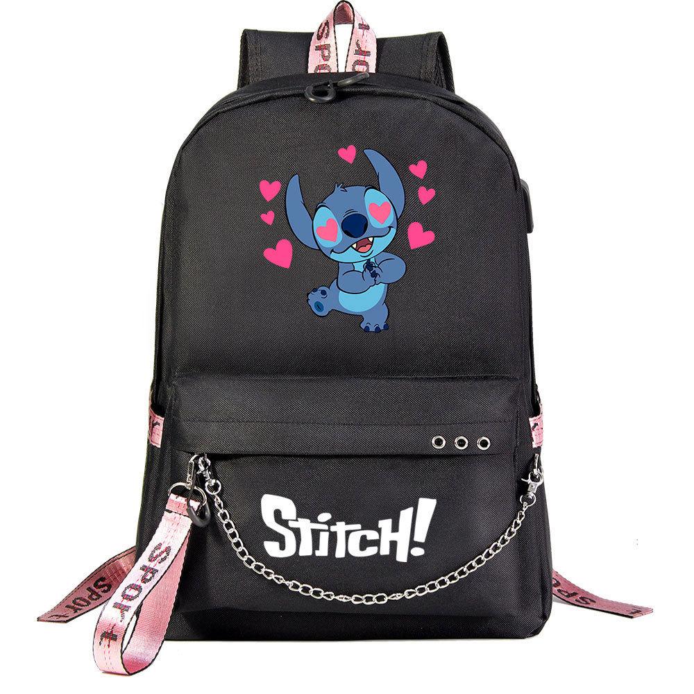 Anime Backpack Usb Teen Student School Bag Men'S And Women'S Leisure Travel Backpack