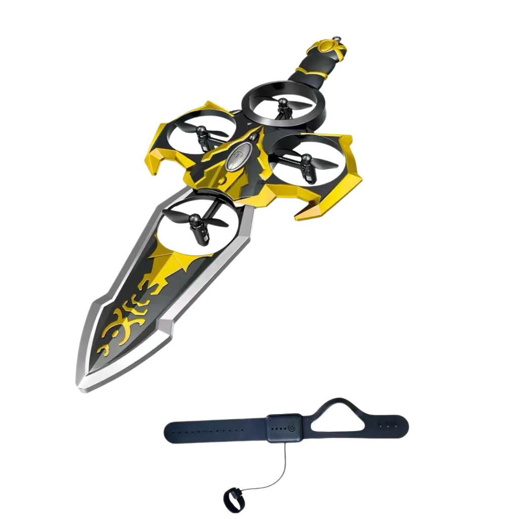 Avion RC Jouet en Forme d'Épée Volante pour Enfants - Durable, Résistant aux Chocs, Fonction Loopings à Une Touche