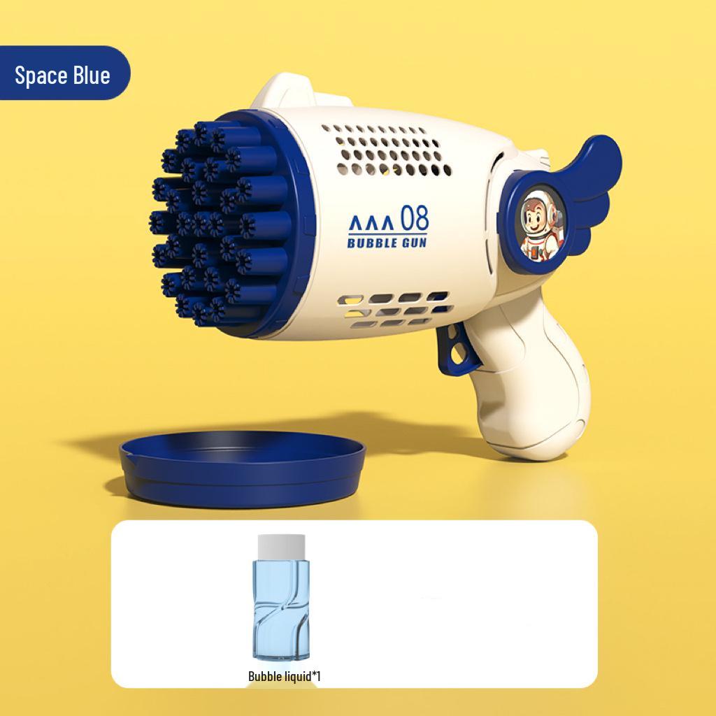 Hot-Selling Automatic Luminous Gatling Bubble Gun - Perfect Toy for Kids